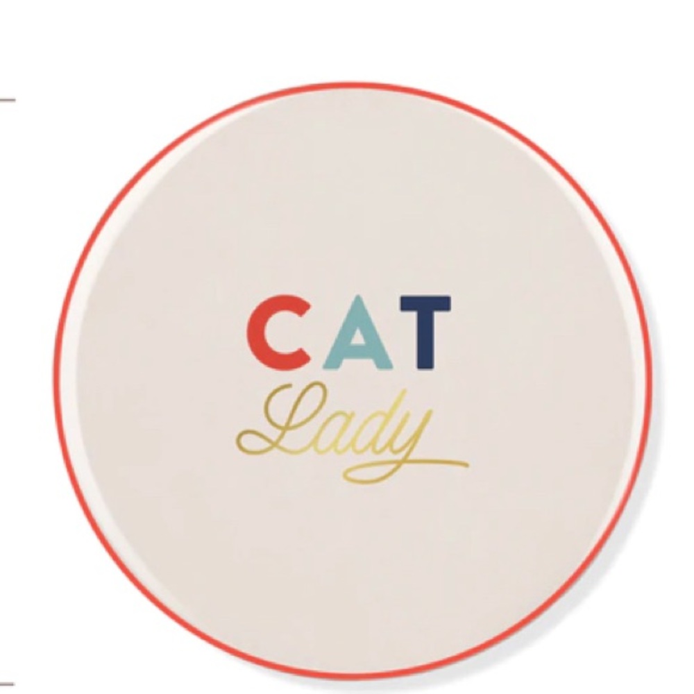“CAT Lady” ceramic coaster